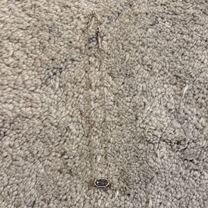 Kendra Scott Silver Oval Pendant Necklace